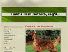 Tablet Screenshot of lunnsirishsetters.com